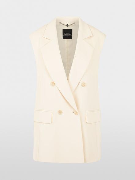 Sleeveless blazer waistcoat