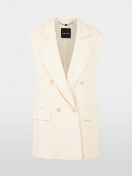 Sleeveless blazer waistcoat