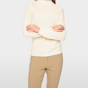Slim-fit jumper with stand-up collar