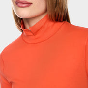 Basic shirt with stand-up collar