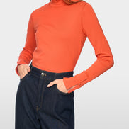 Basic shirt with stand-up collar