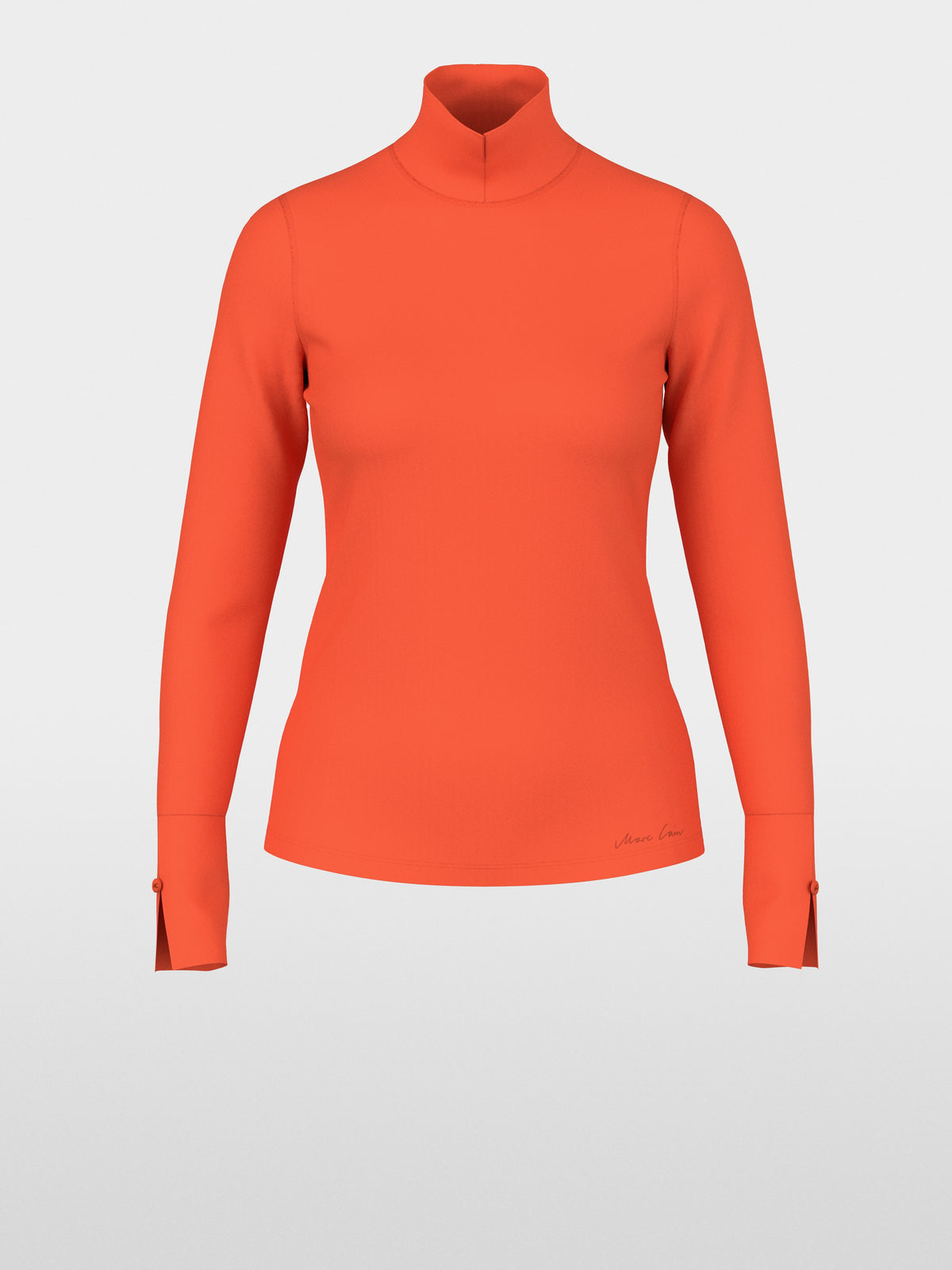 Basic shirt with stand-up collar