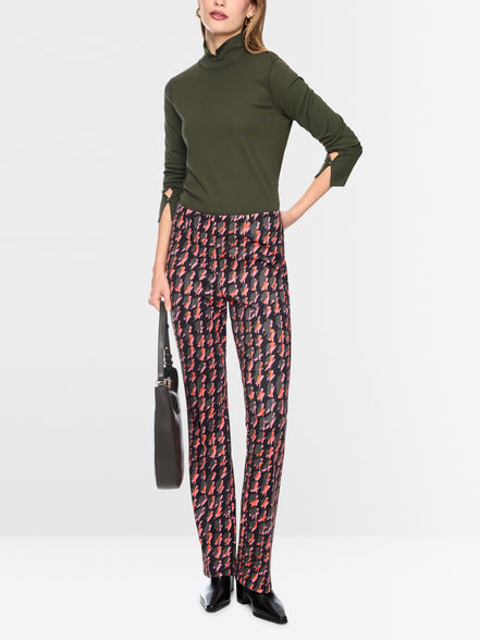 Basic shirt with stand-up collar
