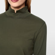 Basic shirt with stand-up collar