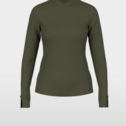 Basic shirt with stand-up collar