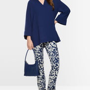 Loose tunic-style blouse