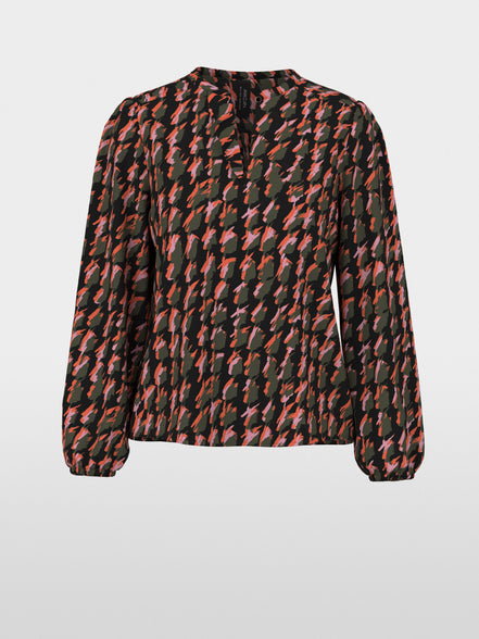 Abstract houndstooth blouse