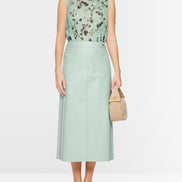 Asymmetrical top with floral print