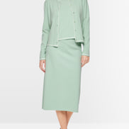 “Knitted in Germany” calf-length skirt