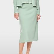 “Knitted in Germany” calf-length skirt
