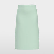 “Knitted in Germany” calf-length skirt