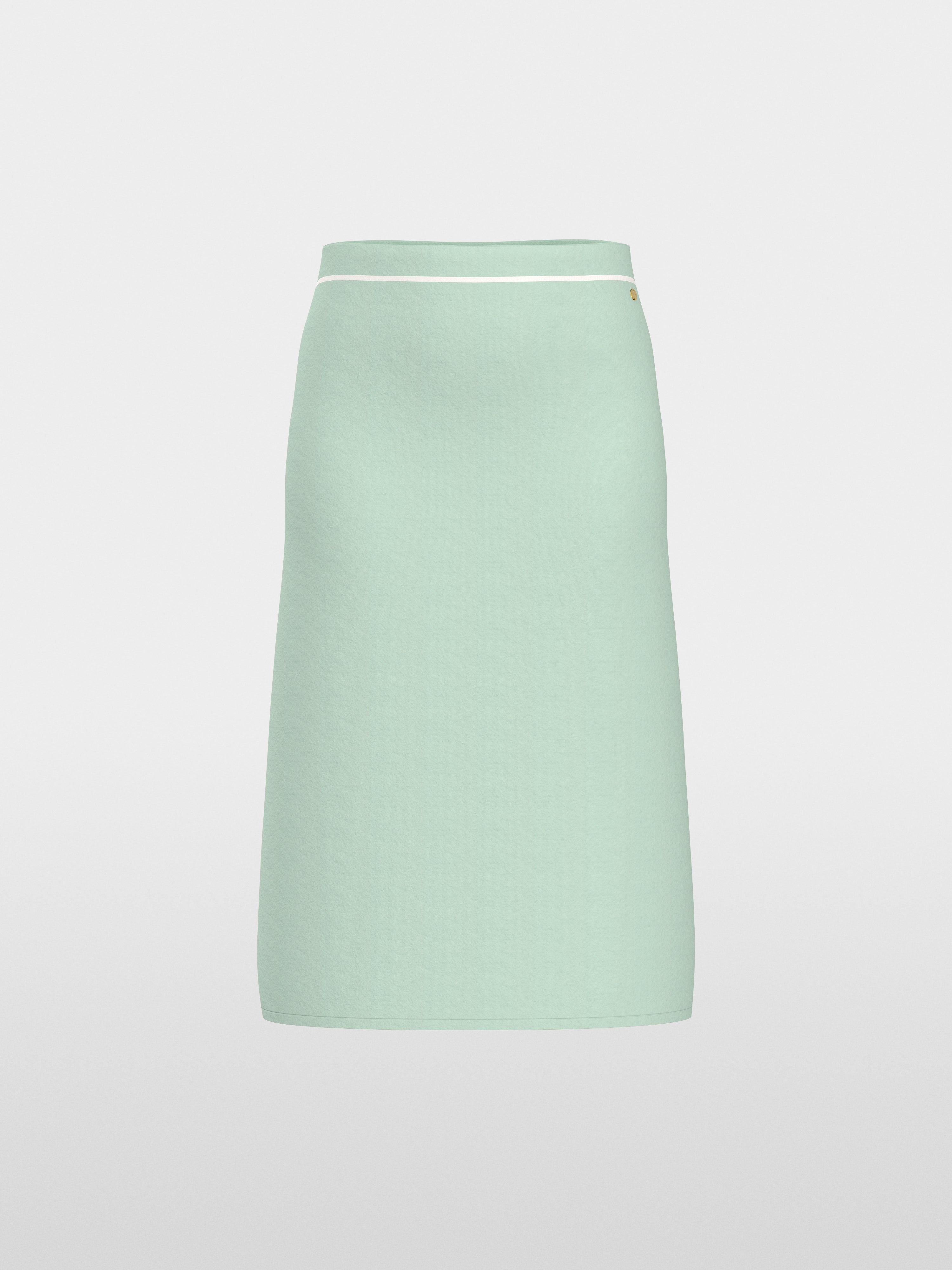 “Knitted in Germany” calf-length skirt