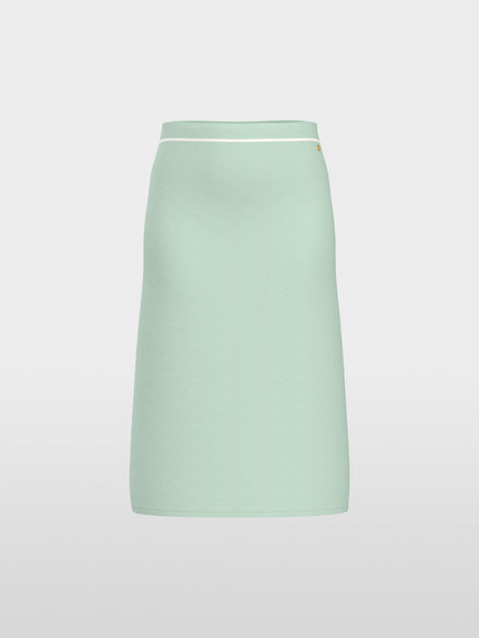 “Knitted in Germany” calf-length skirt