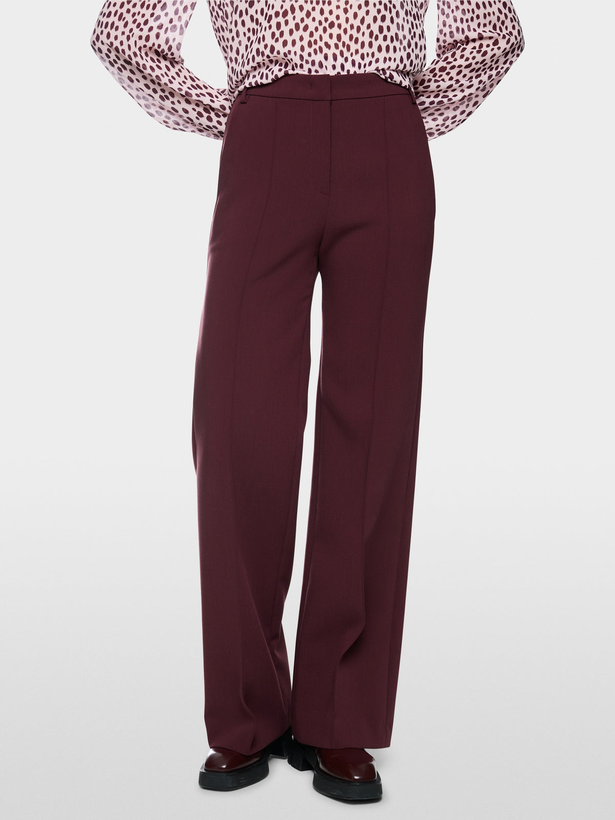 WARRI wide-cut trousers with pleats