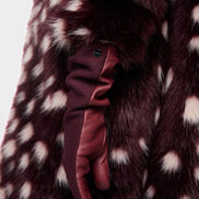 Leather-wool blend gloves