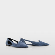 Ballerina flats with cut-outs