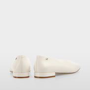 Leather ballerina flats