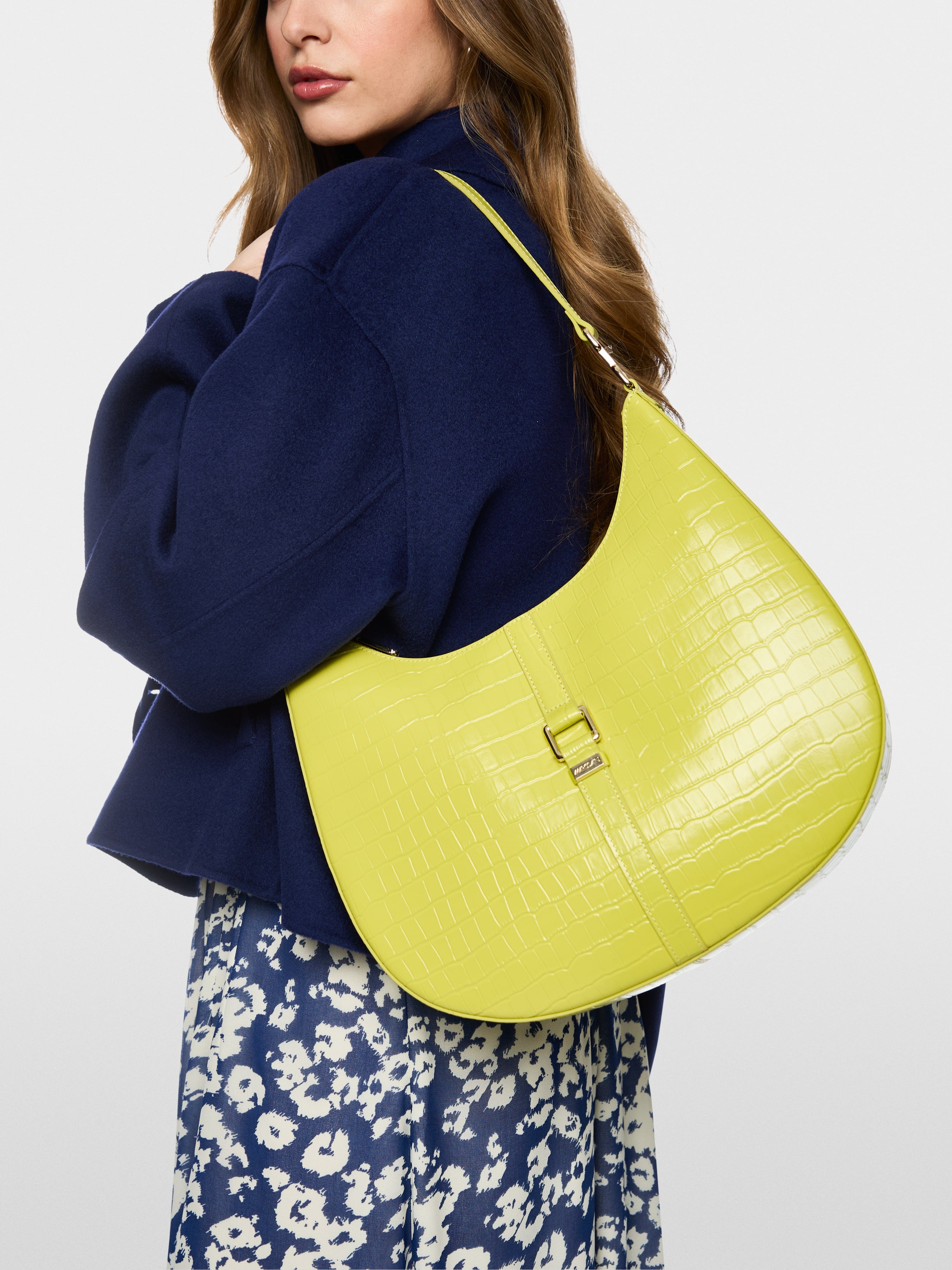 Leather hobo bag