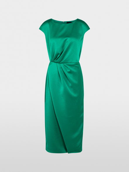 Midi dress with wrap-around design