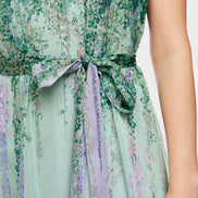 Halter-neck dress with floral print
