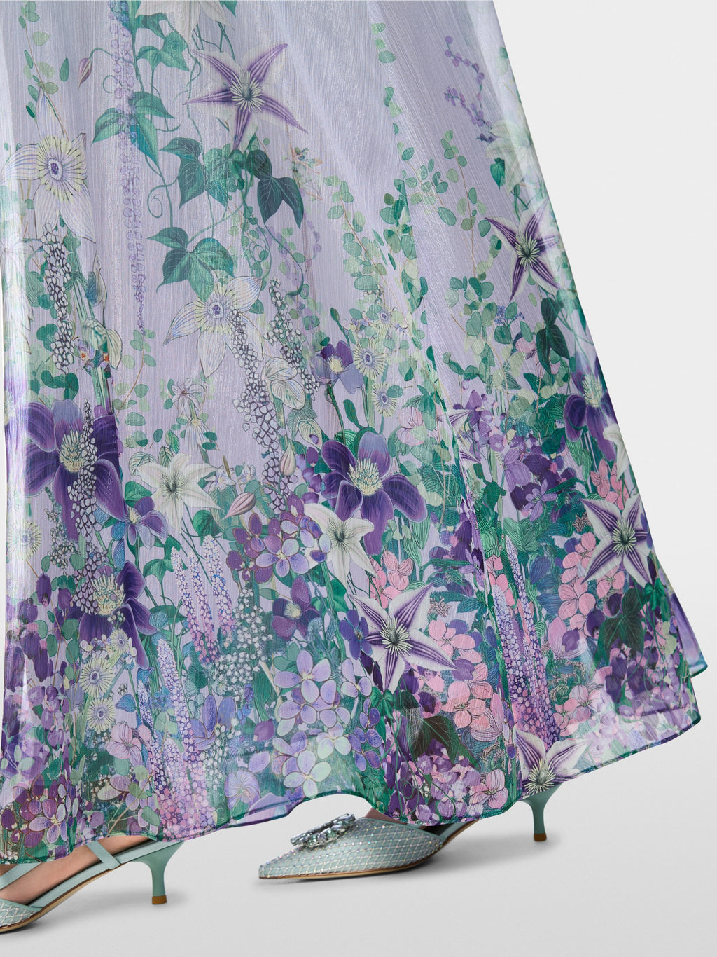 Halter-neck dress with floral print
