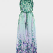 Halter-neck dress with floral print
