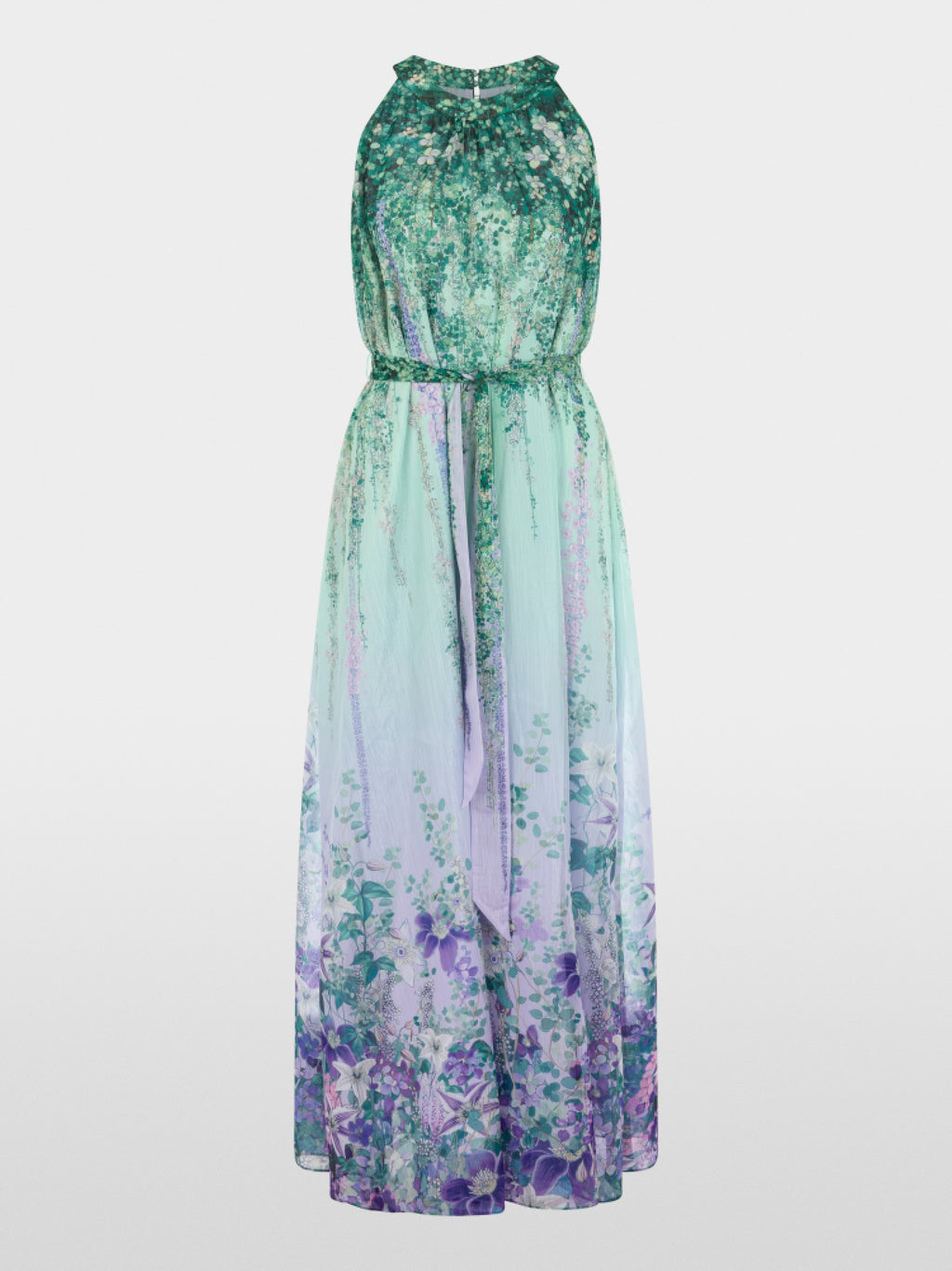 Halter-neck dress with floral print