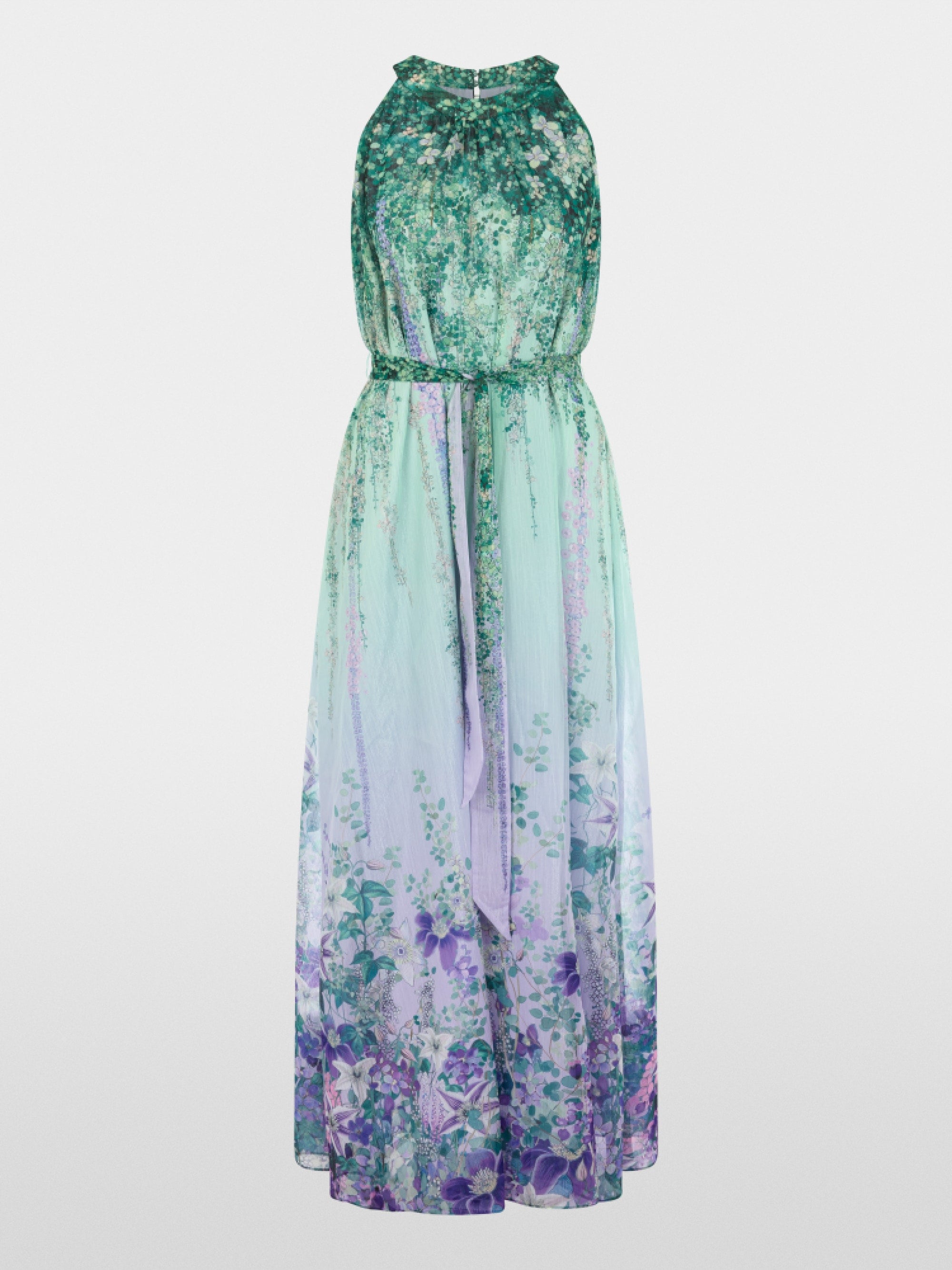 Halter-neck dress with floral print