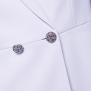 Double-breasted fancy buttons blazer