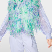 Waistcoat with ostrich feathers