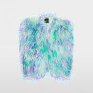 Waistcoat with ostrich feathers
