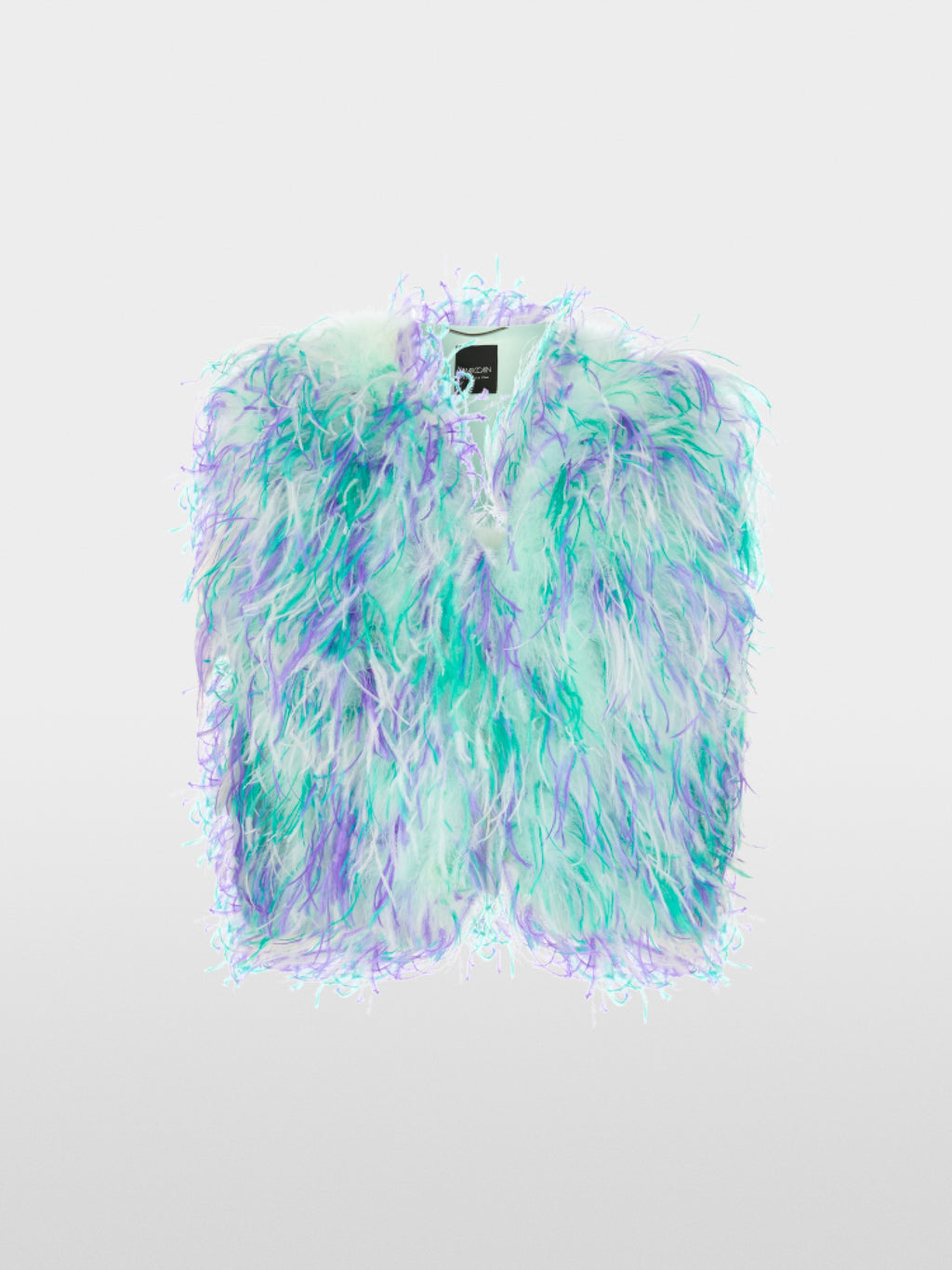 Waistcoat with ostrich feathers