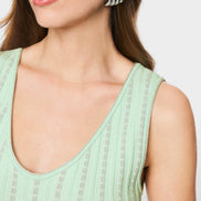 ‘Knitted in Germany’ sleeveless top