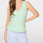 ‘Knitted in Germany’ sleeveless top