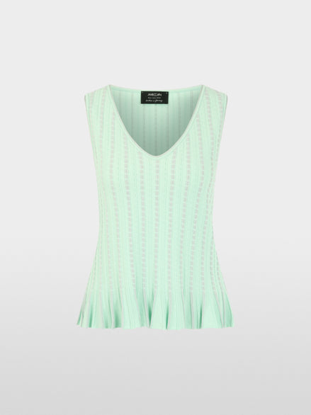 ‘Knitted in Germany’ sleeveless top