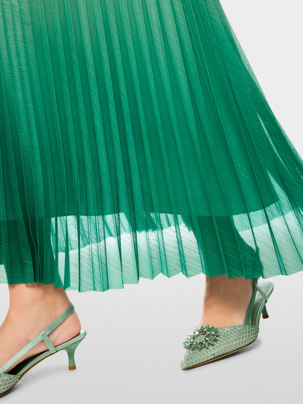 Pleated skirt with colour gradient
