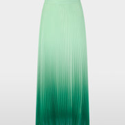 Pleated skirt with colour gradient