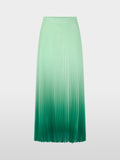 Pleated skirt with colour gradient