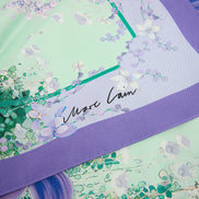 Silk scarf with floral print