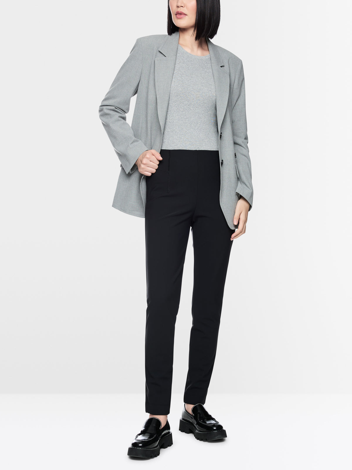 SOFIA slim fit fabric trousers