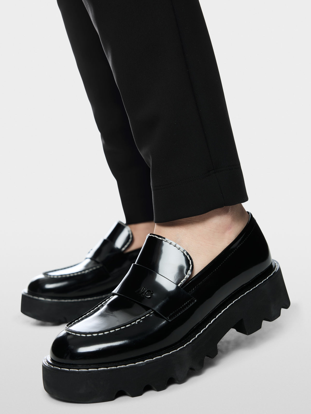 SOFIA slim fit fabric trousers