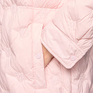 Quilted coat with light down lining