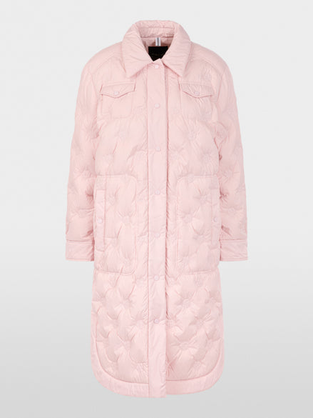Quilted coat with light down lining