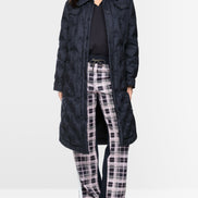 Quilted coat with light down lining