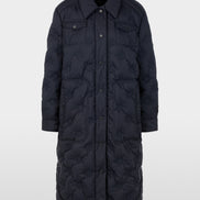 Quilted coat with light down lining