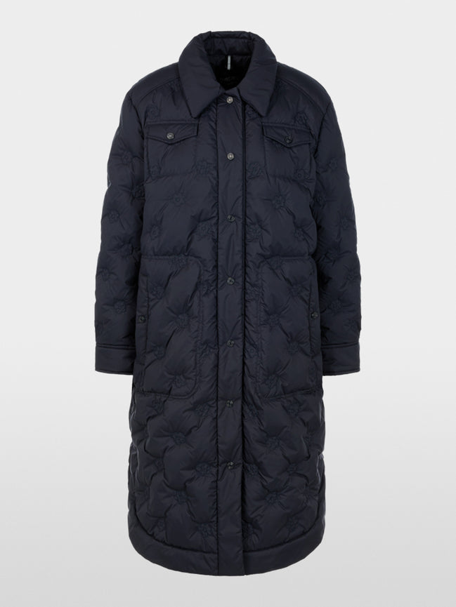 Quilted coat with light down lining