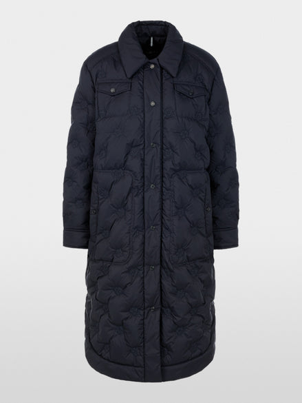 Quilted coat with light down lining