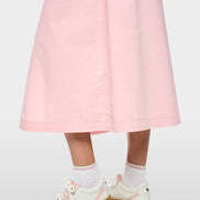Corduroy dress with drawstring