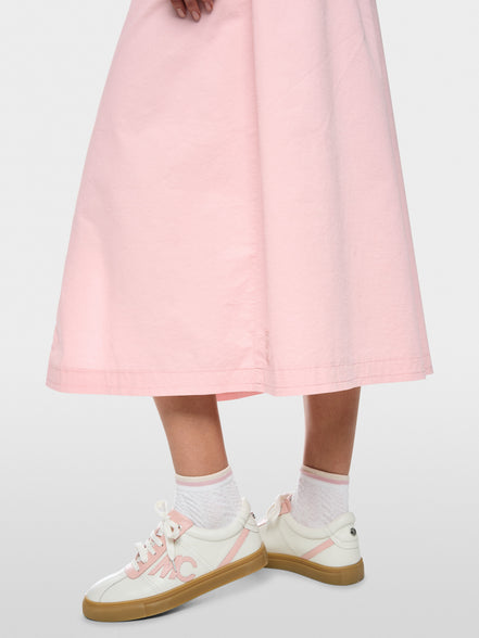 Corduroy dress with drawstring