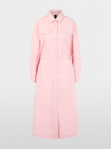 Corduroy dress with drawstring